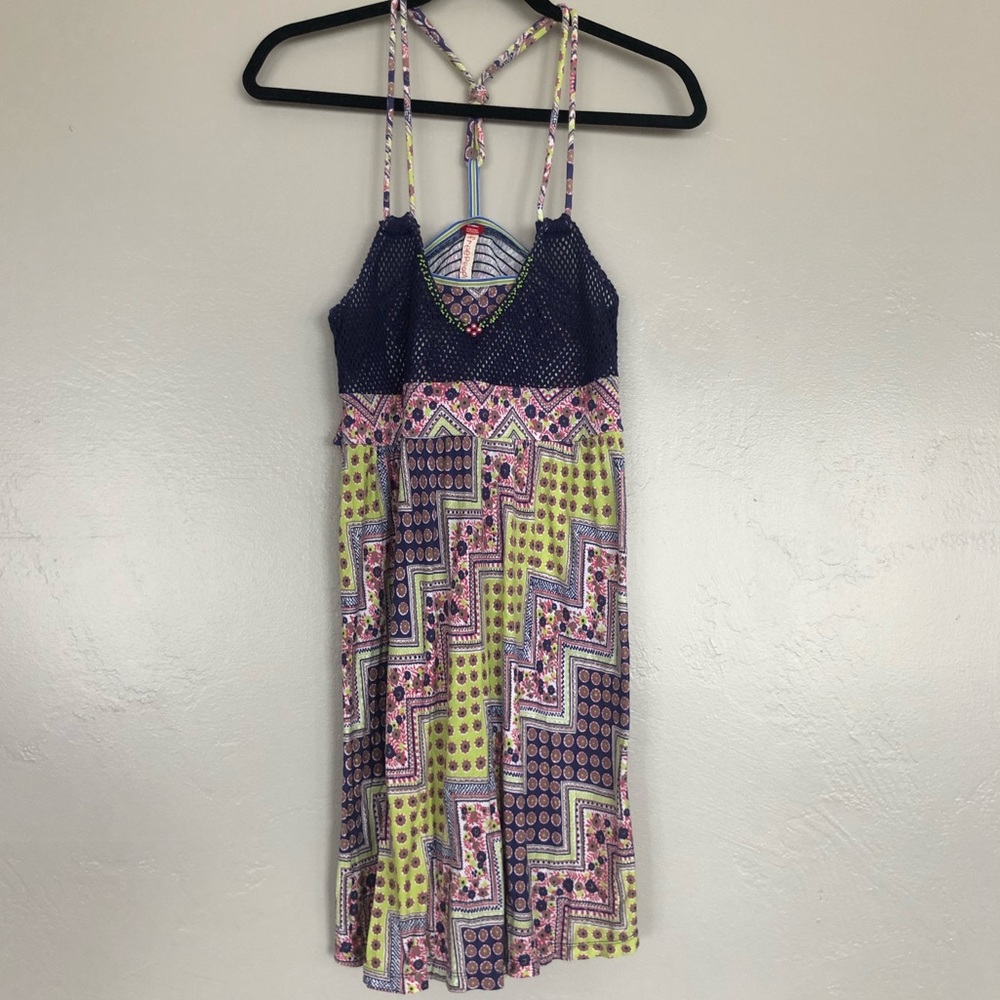 FREE PEOPLE | Neon Pattern Dress